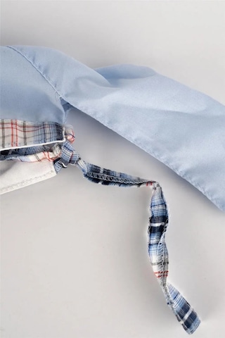 Erkek Çocuk Mavi Resimli Kareli Kasket Şapka Mavi