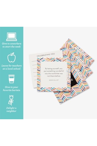 Compendium Thoughtfulls Pop-open Kartlar 4&apos Lü Paket - You&apos Re Awesome, You Matter, You&apos Re Wonderful, Yay You 120 Pop-open Kart, Her Birinin İçinde Farklı Bir Mesaj Bulunur 10675