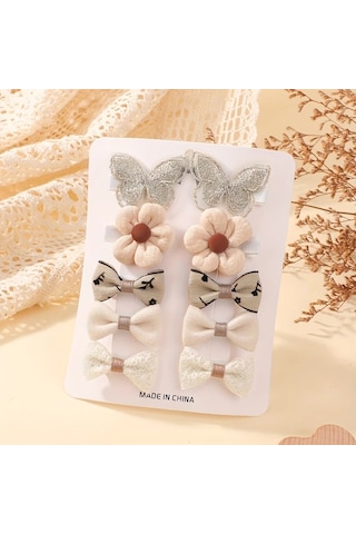 Willowhaven Bohemian Tarzı Çiçekli Kurdele Saç Aksesuarları Seti - Color 9 Desenli Renk-9