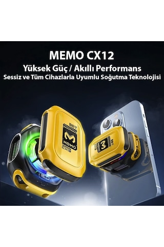 Bataryalı Yüksek Soğutma Telefon Soğutucu Fan Oyun Gaming Youtuber Yayıncılar Memo