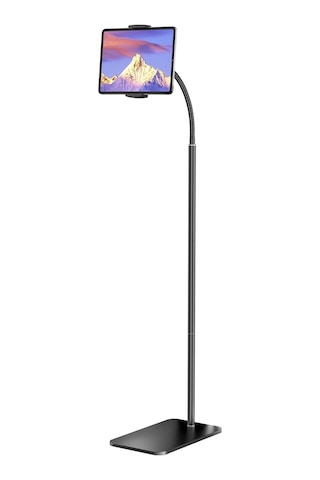 Standlı Telefon Ve Tablet Tutucu, 360 Derece Esnek Manevra Kabiliyeti, 5-12 Tüm Cihazlar İle Uyumlu, 135 Cm Yüksekli