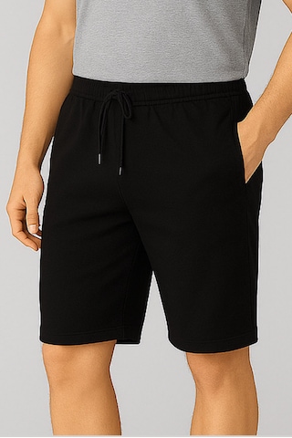 Wingetstar Cepli Bağcıklı Erkek Bermuda Şort Siyah