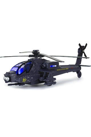 Diecast Metal Askeri Apaçi Helikopteri