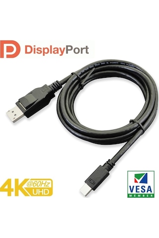 Paugge Dp 1.2 Vesa Sertifikalı 4K 60Hz Mini Displayport Kablo