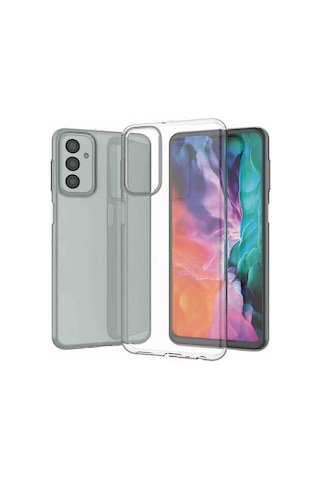 Zore Galaxy Uyumlu M23 Kılıf Süper Silikon Kapak - Renksiz Renksiz