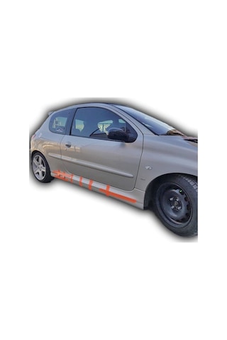 Peugeot 206 Uyumlu Yedek Parça Düz Model Marşpiyel Plastik