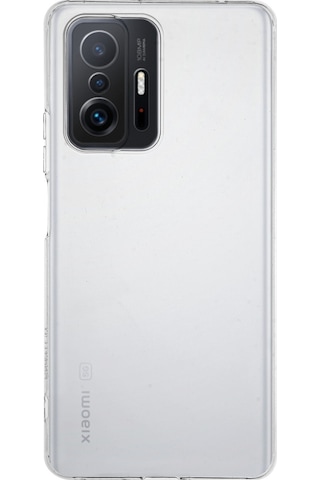 Xiaomi Mi 11T Pro Kılıf Kamera Korumalı Tıpalı Şeffaf Silikon Kapak