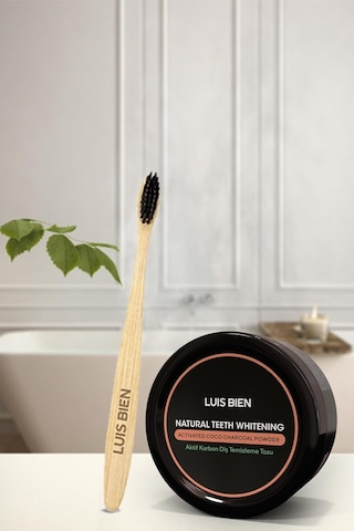 Luis Bien Aktif Karbon Diş Temizleme Tozu 50 G + Bambu Diş Fırçası