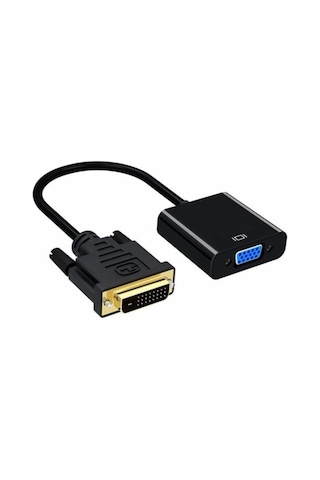 Dvi To Vga Aktif Dönüştürücü Kablo (Dvi-D Erkek - Vga) Dv