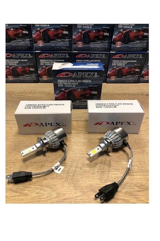 Apexi Yüksek Kalite H7 Beyaz Led Xenon Far Ampulü Şimşek Etkili