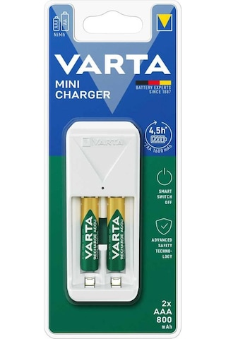 Varta 57656 AAA 2 x 800MAH Mini Charger