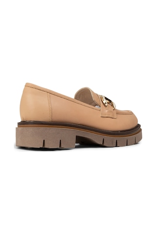 Deery Kadın Hakiki Deri Bej Loafer Ayakkabı - F2313zpdre01 Bej