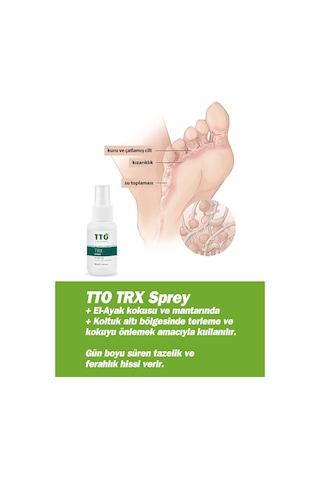 Trx Sprey 50 Ml Terleme Önleyici Çay Ağacı Yağı / Tea Tree Oıl