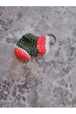 Noel Pabucu Yılbaşı Anahtarlık 4cm 6cm