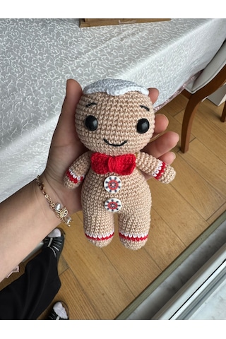 Amigurumi Kurabiye Adam Gingerbread Man 2 15 Cm
