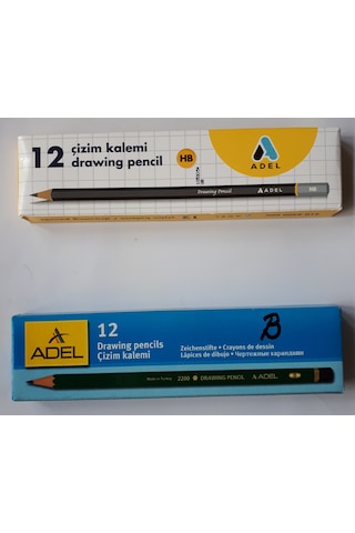 Adel Dereceli Kalem Hb-B 12'li Kutu Toplam 24 Adet