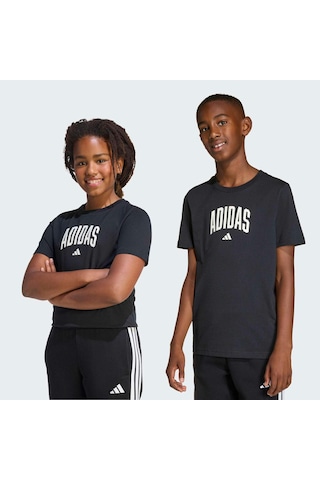 Adidas Collegiate Graphic Çocuk Siyah Tişört Ke1348 Siyah