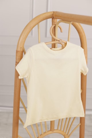 Şehrazat Handmade Tasarım Pamuklu Çocuk Tişört Krem