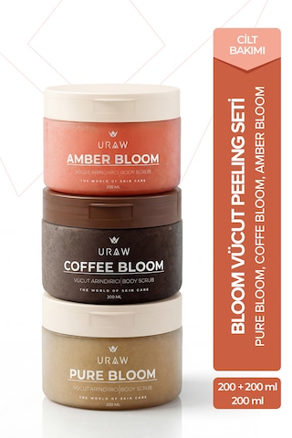 3 Lü Bloom Vücut Peeling Seti