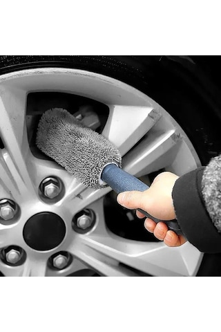 Yüksek Kalite Mikrofiber Jant Temizleme Fırçası Lastik Ölü Köşeler Etkili Temizlik Elastik Kir Leke