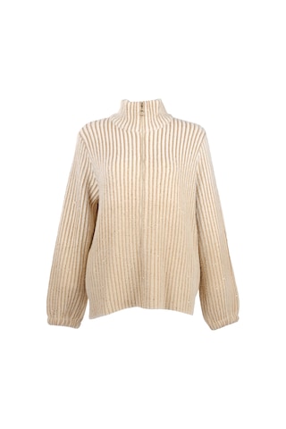 Vedi-bb Oversize Yüksek Yakalı Balon Kol Kadın Ceket - Minimalist Tarz Camel