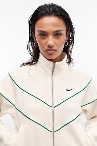 Nike Windrunner Piping Detail Track Full Zip Jacket Kadın Şerit Detaylı Spor Ceket Krem