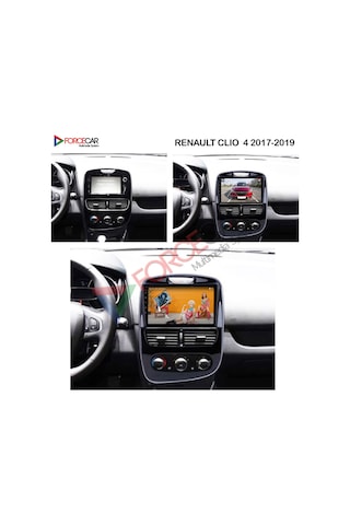 RENAULT CLİO 4 2017_2019 ANDROİD MULTİMEDYA 2_32 KABLOSUZ CARPLAY