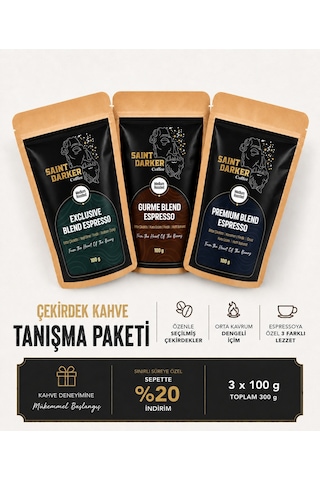 Çekirdek Kahve Tanışma Paketi 3x100 Gr