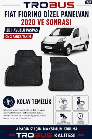 Trobus Fiat Fiorino Cargo 2020-2024 2d Havuzlu Paspas 2 Parça