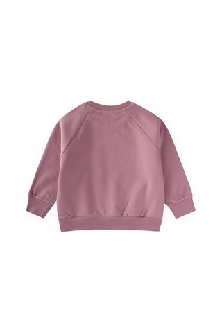 Cigit Ağaç Baskılı Sweatshirt 1-7 Yaş Leylak