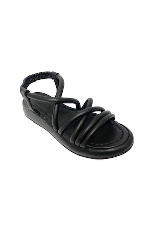 Fancy 050-24 Deri Trend Fashion Kadın Sandalet Siyah