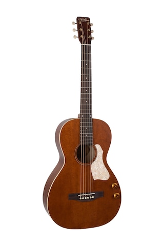 Art & Lutherie Roadhouse Parlor Q-discrete Elektro Akustik Gitar Havana Brown