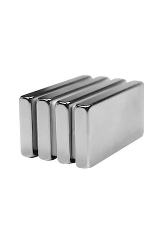 Çok Güçlü Neodyum Mıknatıs 40X20X5 Mm 2 Adet