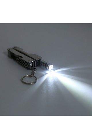 Tenfowee Alüminyum Çelik Çok Fonksiyonlu Cep Aleti: Pense, Tel Kesici, Tornavida, Bıçak Ve Işık Özellikli Dış Mekan Hayatı Gereci