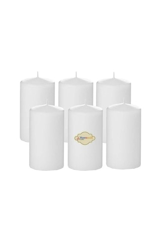 Bar Mum 6 Lı Paket Beyaz Bar Mum 6 Lı Paket Beyaz