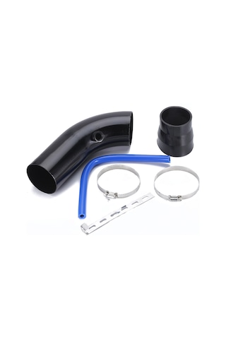 Monyee Alüminyum Motor Hava Girişi Seti 76mm 3inc - Hızlanma Tepkisi Ve Yakıt Verimliliği Artırıcı - Evrensel Uyumlu Siyah