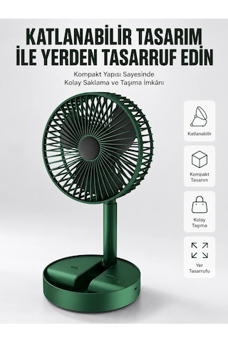 Znv Zenvia Mey İthalat Katlanabilir Usb Şarjlı Masaüstü Soğutucu Mini Fan Telefon Tutucu Yeni Nesil Znv2025 Cmn