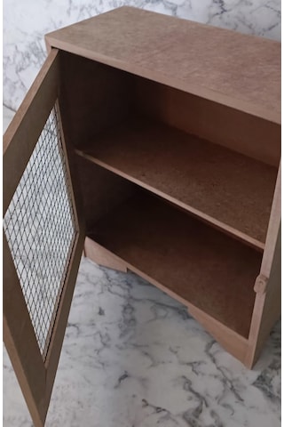 Hobi Adn Tezgah Üstü Çok Amaçlı Telli Dolap Ahşap Mdf Ham El Yapım Çok Renkli