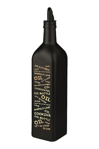 Selka Home - Marasca Baskılı Yazılı Yağdanlık 500 Ml Gold
