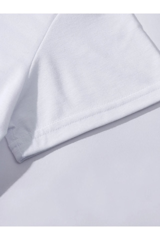 Altamira Unisex Kedi Gözlük Baskılı Oversize T-shirt 001