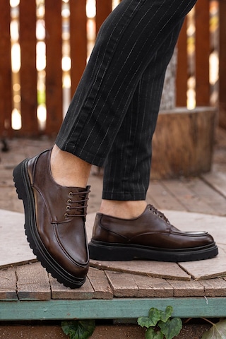 D0181 Günlük Ortopedik Erkek Klasik Ayakkabı Kahverengi