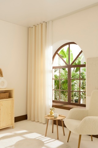 Kaşmir Home Holly Ada Fon Perde Krem 150x270 Cm Krem