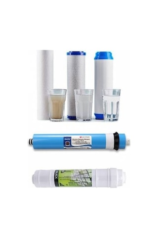 5 Aşama Açık Kasa Reverse Osmosis Su Arıtma Cihazı 5li Filtre Seti