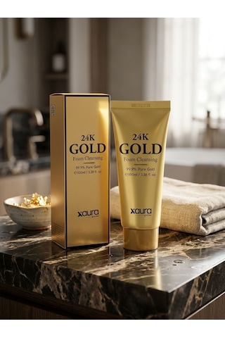 Xaura Global 24k Gold Foam Cleansing 100 Ml Gold Edition %99.9 Saf Altın İçerikli Canlandırıcı V
