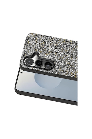 Onegif - 437 - Samsung Galaxy Uyumlu S25 Bright Simli Kapak - Glblseme - - Gold
