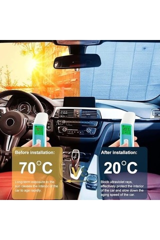 Araba Güneşlik Ön Cam Araba Cam Güneşliği Uv Koruma Ve Isı Azaltma Otomobil Güneşlikleri Araç Gölgelik Oto İçi Vantuzlu