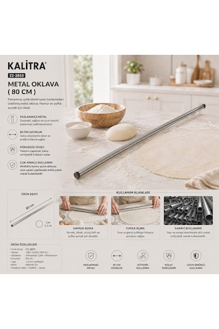 Storeşahin Alüminyum Metal Oklava 80 Cm Shn0720