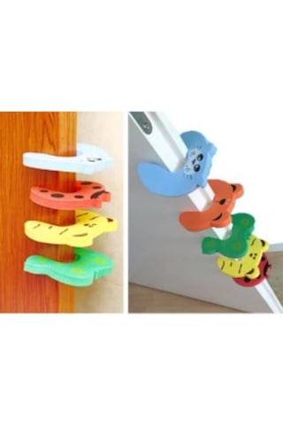 Çocuk Bebek Güvenlik Parmak Koruyucu Kapı Stoperi 4'lü Set