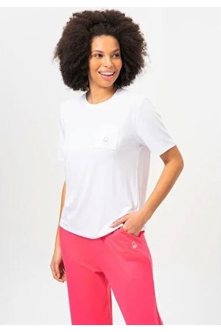 United Colors Of Benetton Kadın Pijama Üstü Bnt-w20406 Beyaz