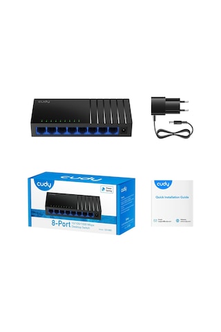 Cudy GS108D Unmanaged 8-Port Gigabit Masaüstü Switch